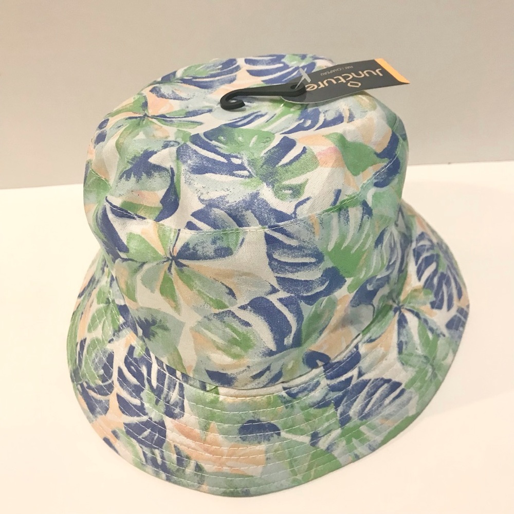 Lightweight Canvas Floral Print Bucket Hat NWT